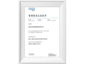 DNV认证的ISO 9001：2015版本