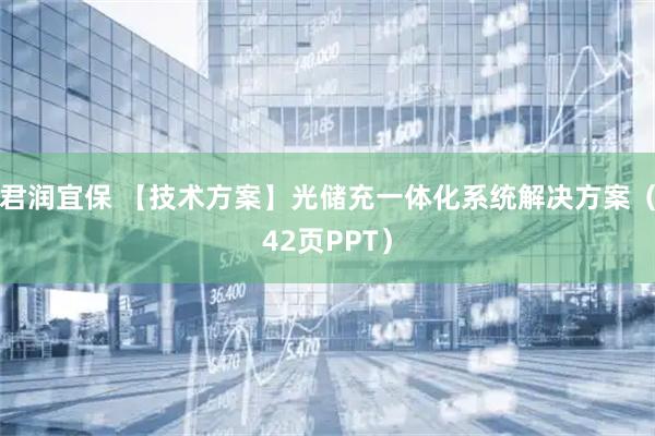 君润宜保 【技术方案】光储充一体化系统解决方案（42页PPT）