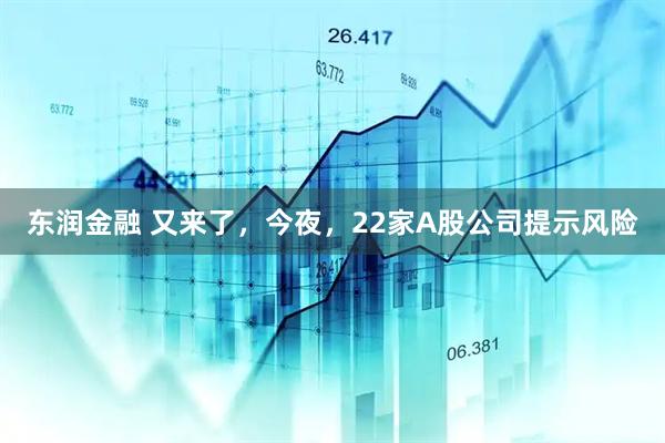东润金融 又来了，今夜，22家A股公司提示风险